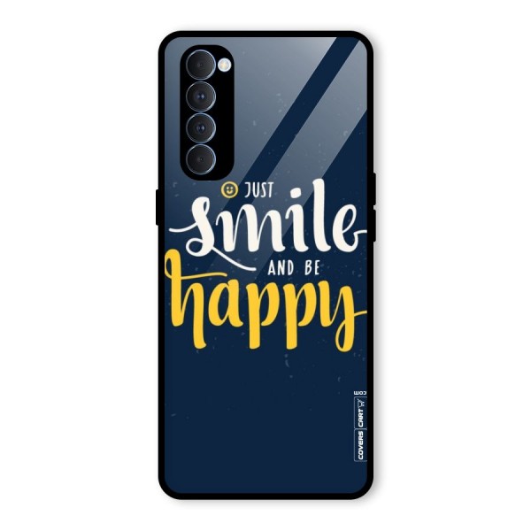 Just Smile Glass Back Case for Oppo Reno4 Pro