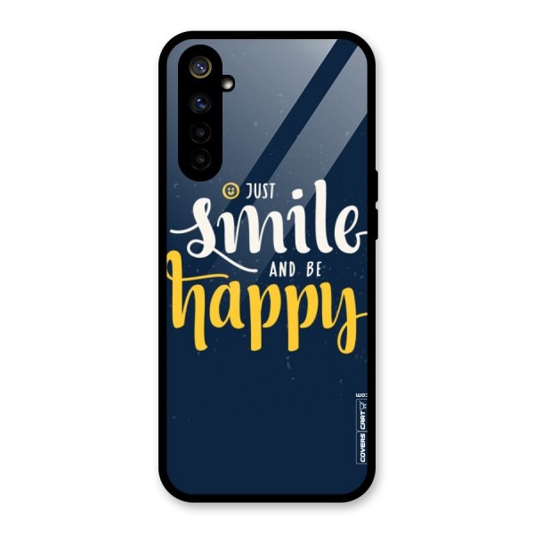 Just Smile Glass Back Case for Realme 6