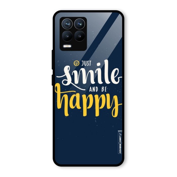 Just Smile Glass Back Case for Realme 8 Pro