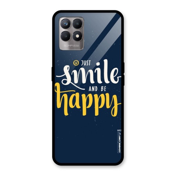 Just Smile Glass Back Case for Realme 8i