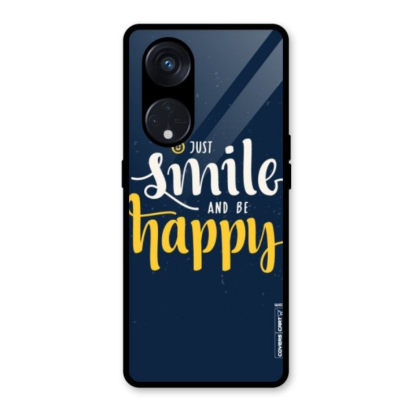 Just Smile Glass Back Case for Reno8 T 5G