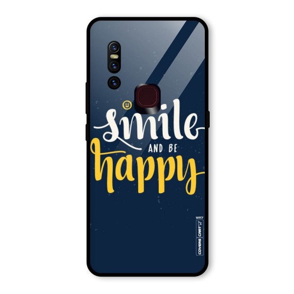 Just Smile Glass Back Case for Vivo V15