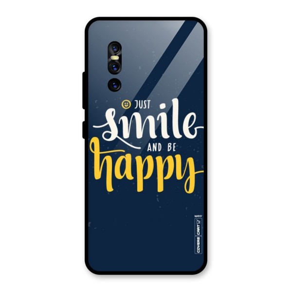 Just Smile Glass Back Case for Vivo V15 Pro