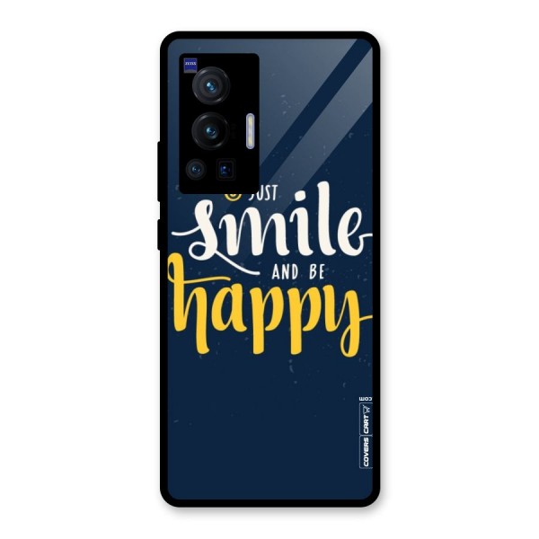 Just Smile Glass Back Case for Vivo X70 Pro