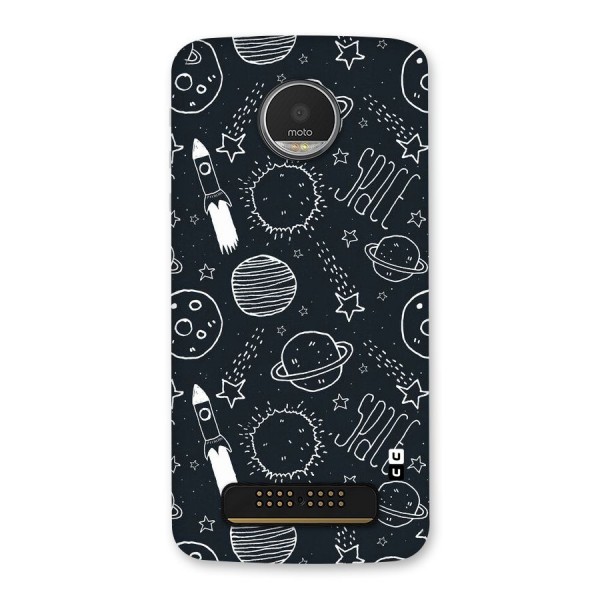 Just Space Things Back Case for Moto Z Play