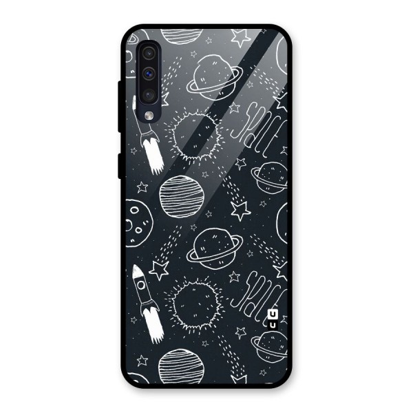 Just Space Things Glass Back Case for Galaxy A50s