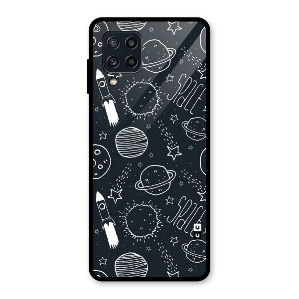 Just Space Things Glass Back Case for Galaxy M32