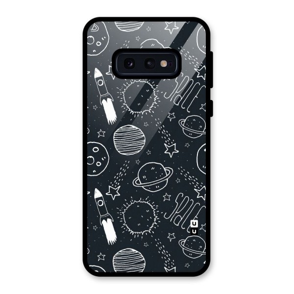 Just Space Things Glass Back Case for Galaxy S10e