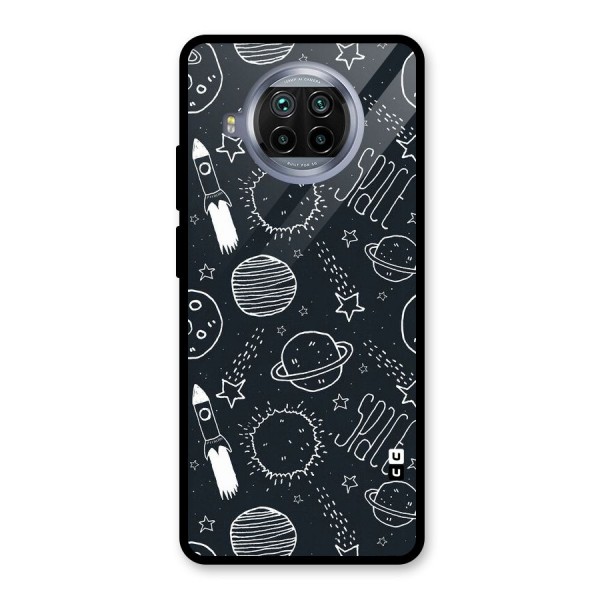 Just Space Things Glass Back Case for Mi 10i