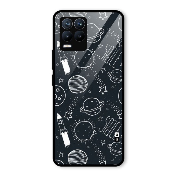 Just Space Things Glass Back Case for Realme 8