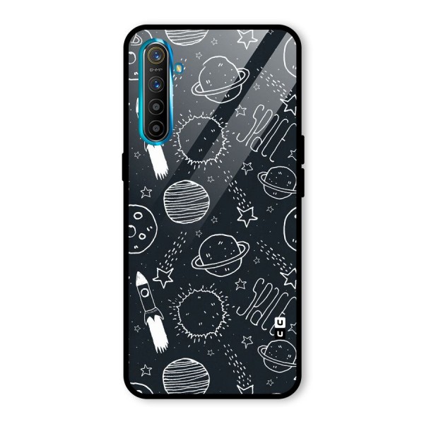 Just Space Things Glass Back Case for Realme XT