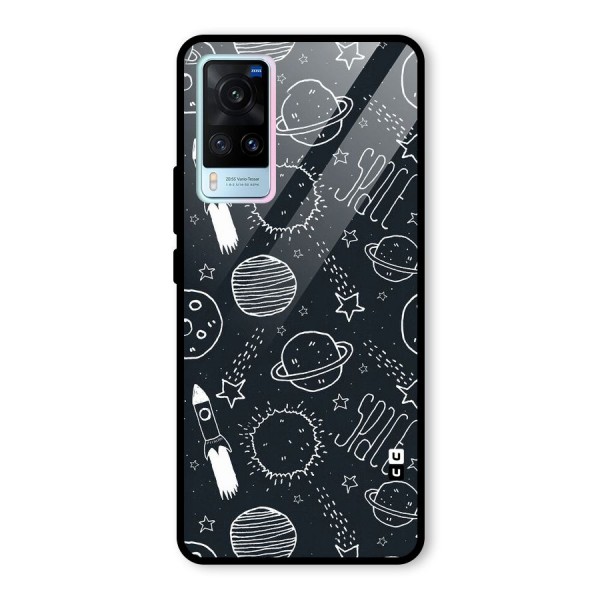 Just Space Things Glass Back Case for Vivo X60