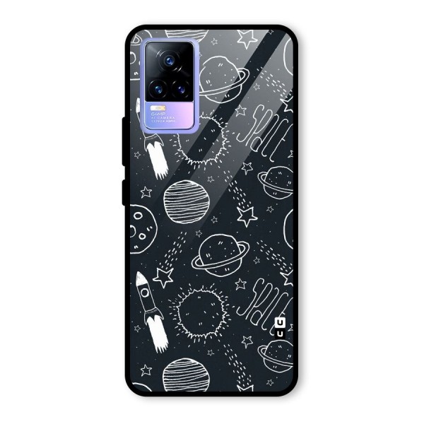 Just Space Things Glass Back Case for Vivo Y73