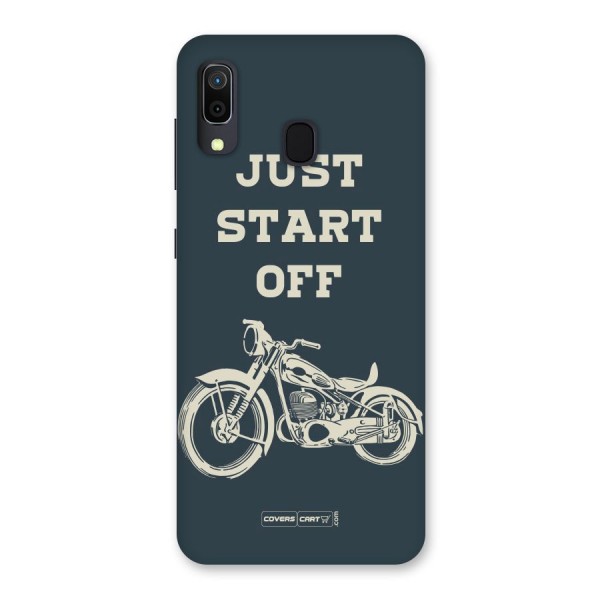 Just Start Off Back Case for Galaxy A20