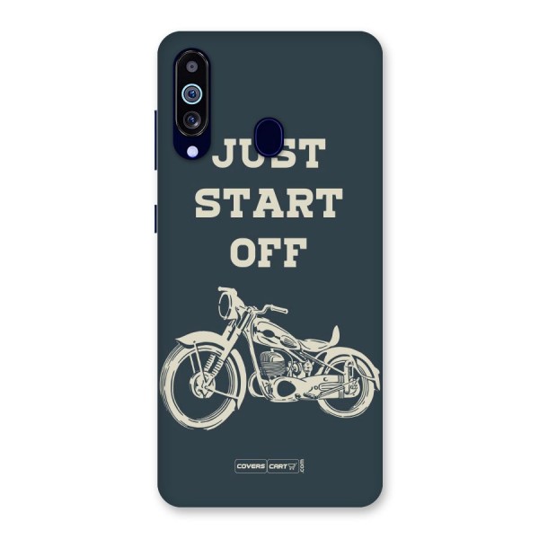 Just Start Off Back Case for Galaxy A60