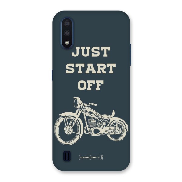 Just Start Off Back Case for Galaxy M01