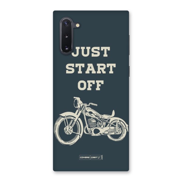 Just Start Off Back Case for Galaxy Note 10