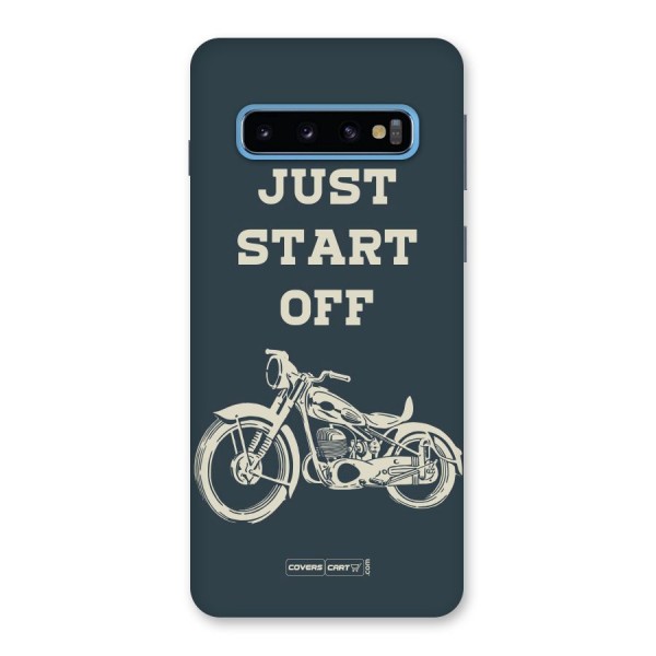 Just Start Off Back Case for Galaxy S10