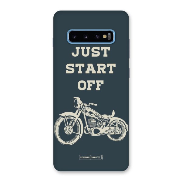 Just Start Off Back Case for Galaxy S10 Plus