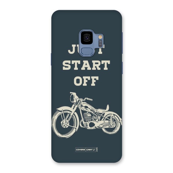 Just Start Off Back Case for Galaxy S9