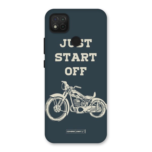 Just Start Off Back Case for Redmi 9C