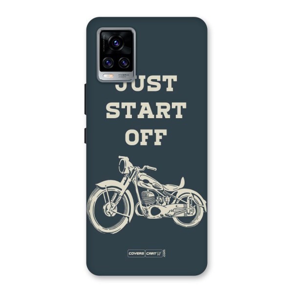 Just Start Off Back Case for Vivo V20 Pro