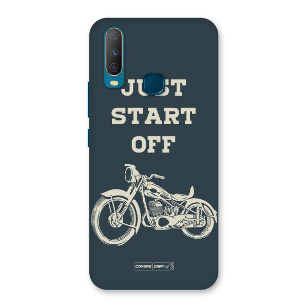 Just Start Off Back Case for Vivo Y12