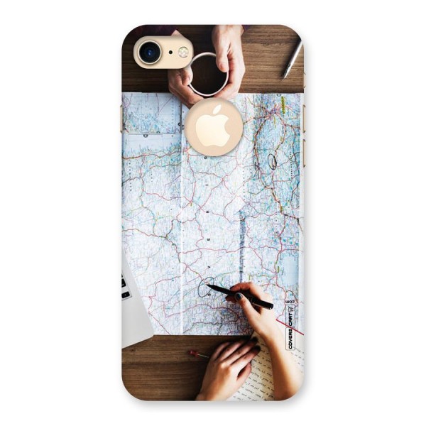 Just Travel Back Case for iPhone 8 Logo Cut