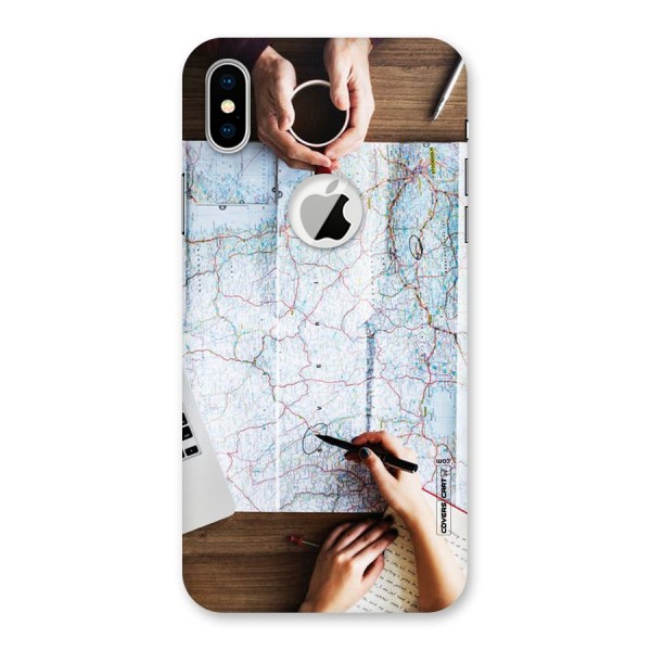 Just Travel Back Case for iPhone XS Logo Cut