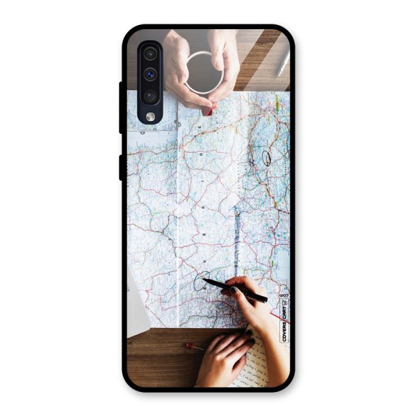 Just Travel Glass Back Case for Galaxy A50s