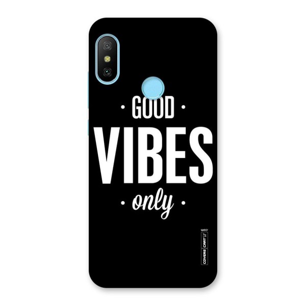 Just Vibes Back Case for Redmi 6 Pro