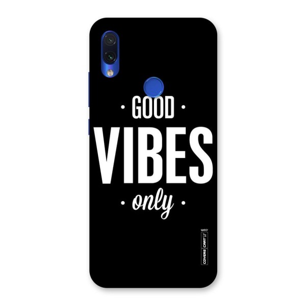 Just Vibes Back Case for Redmi Note 7