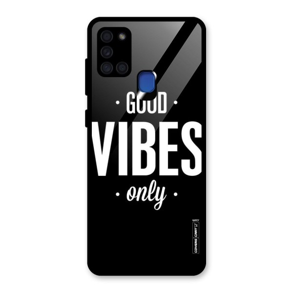 Just Vibes Glass Back Case for Galaxy A21s