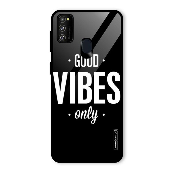 Just Vibes Glass Back Case for Galaxy M21