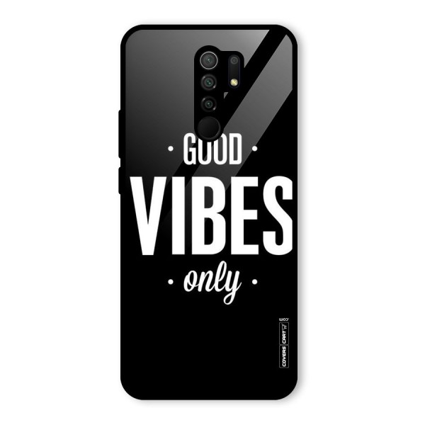 Just Vibes Glass Back Case for Redmi 9 Prime