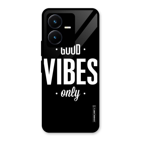 Just Vibes Glass Back Case for Vivo Y22