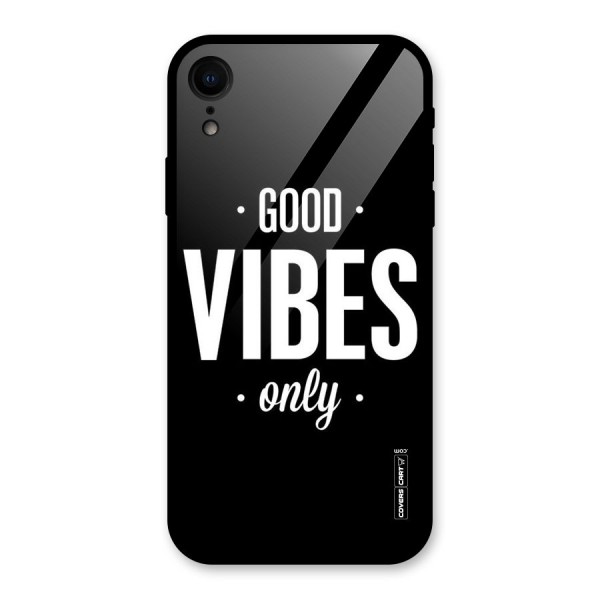 Just Vibes Glass Back Case for XR