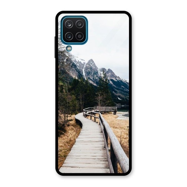 Just Wander Glass Back Case for Galaxy A12