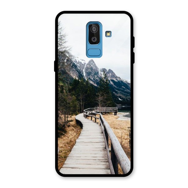 Just Wander Glass Back Case for Galaxy J8