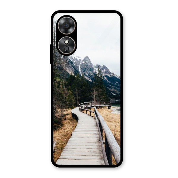 Just Wander Glass Back Case for Oppo A17