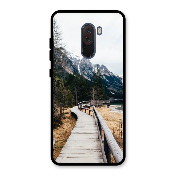 Just Wander Glass Back Case for Poco F1