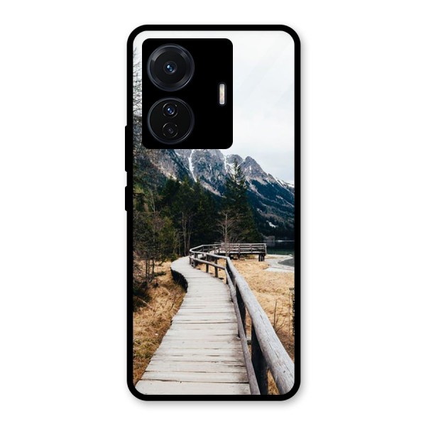 Just Wander Glass Back Case for Vivo T1 Pro