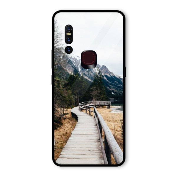 Just Wander Glass Back Case for Vivo V15