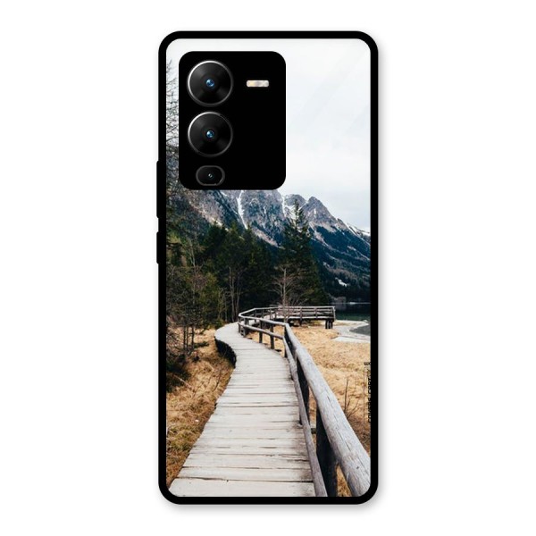 Just Wander Glass Back Case for Vivo V25 Pro