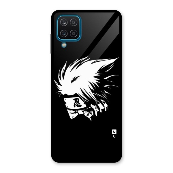 Kakashi Hatake Black Glass Back Case for Galaxy A12