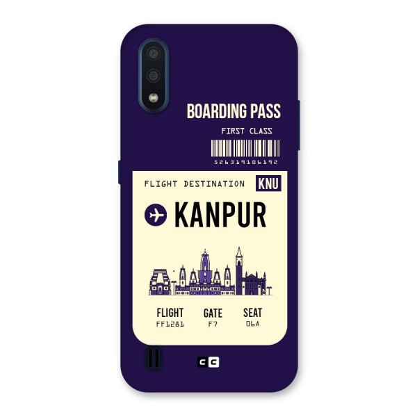 Kanpur Boarding Pass Back Case for Galaxy M01