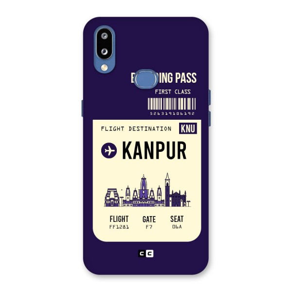 Kanpur Boarding Pass Back Case for Galaxy M01s