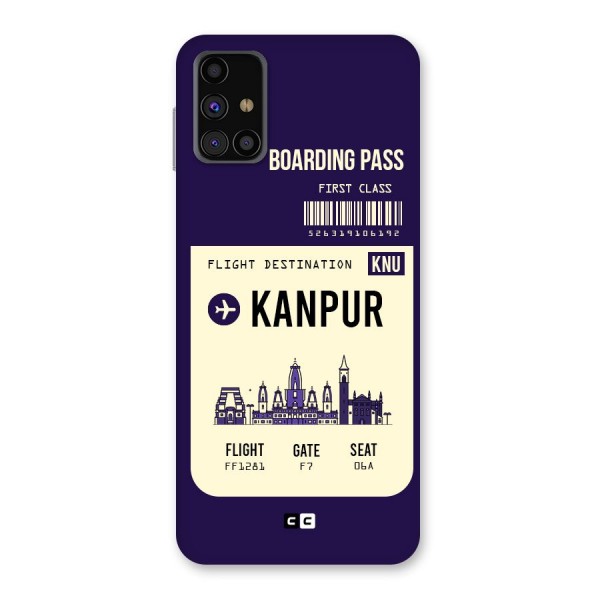 Kanpur Boarding Pass Back Case for Galaxy M31s