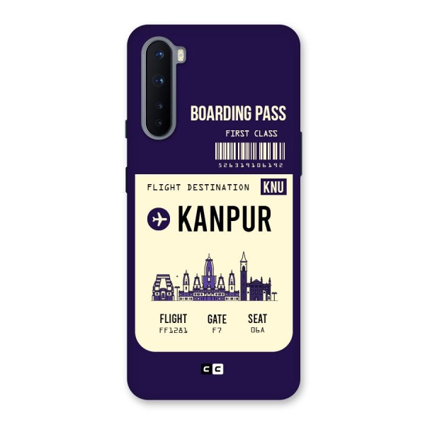 Kanpur Boarding Pass Back Case for OnePlus Nord