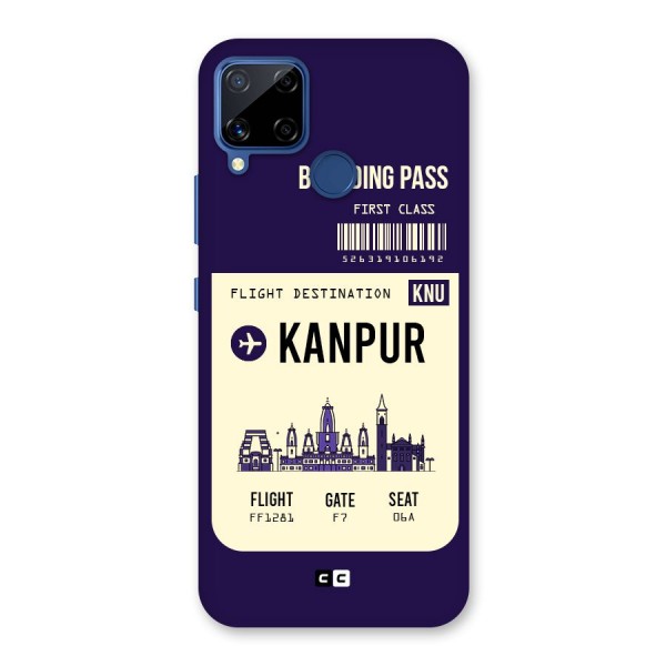 Kanpur Boarding Pass Back Case for Realme C12